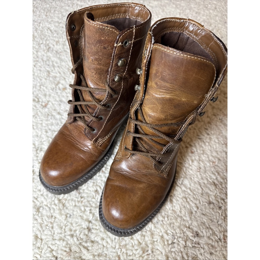 Land Rover Hiking THOM MCAN Leather‎ Boots Brown Walking Boots Booties Women's 6